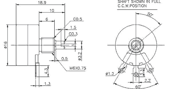 ¿ϵеλ-RV16YNߴͼ